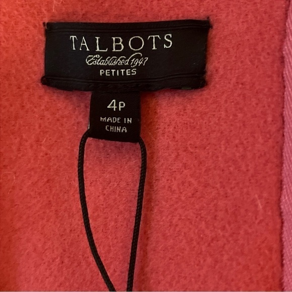 Talbot’s $199 Salmon NWT Wool Women Sz 4P Petites Dress Sleeveless - Picture 6 of 8